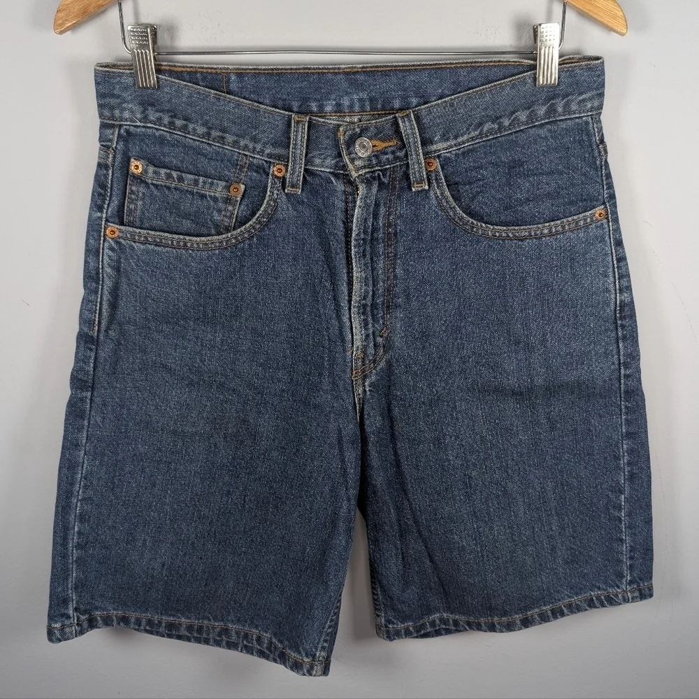 Levi Strauss 550 Denim Cotton Relaxed Fit Jean Shorts Jorts Size Mens 31